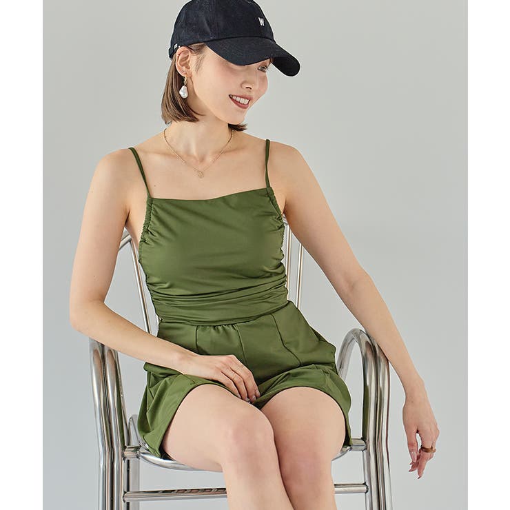 サイドギャザーオールインワン/ワンピース水着【SEADRESS シードレス】 | titivate | 詳細画像11 