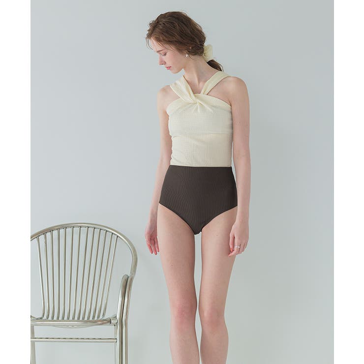 ツイストノースリーブハイウエストビキニ セット水着【SEADRESS シードレス… | titivate | 詳細画像5 
