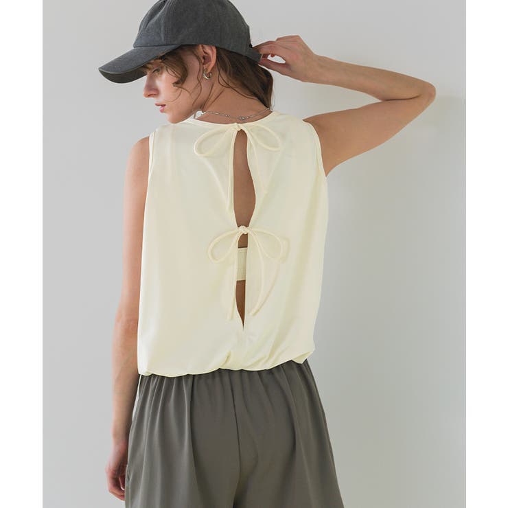 バックリボンノースリーブオールインワン/水着【SEADRESS シードレス】 | titivate | 詳細画像2 