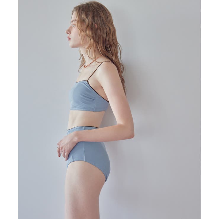 バイカラーラインシンプルハイウエストビキニ 水着 | titivate | 詳細画像26 