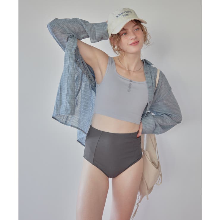 フロントボタンデザインハイウエストビキニ/水着【SEADRESS シードレス】 | titivate | 詳細画像23 