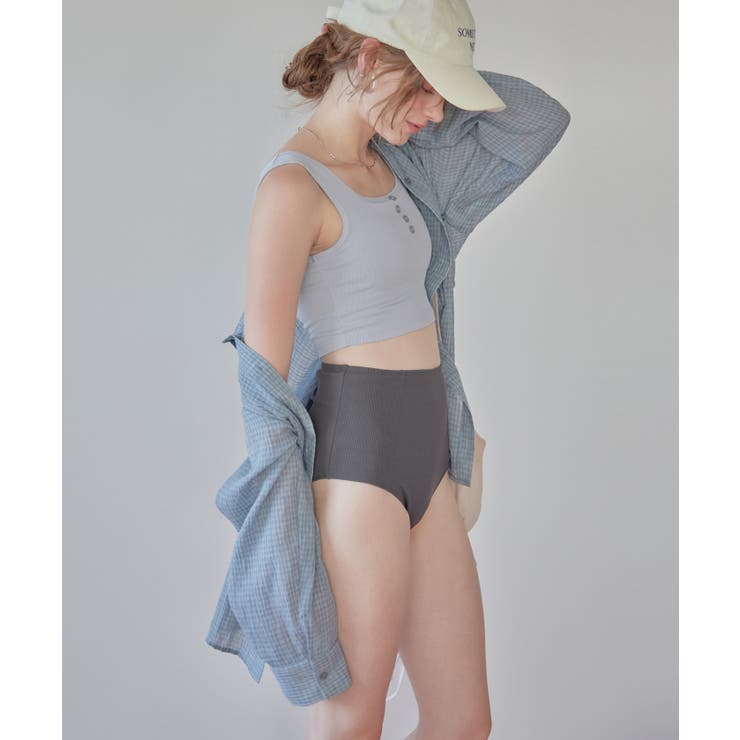 フロントボタンデザインハイウエストビキニ/水着【SEADRESS シードレス】 | titivate | 詳細画像5 