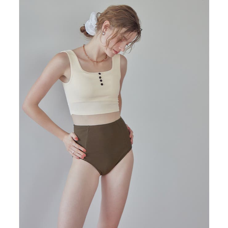 フロントボタンデザインハイウエストビキニ/水着【SEADRESS シードレス】 | titivate | 詳細画像7 