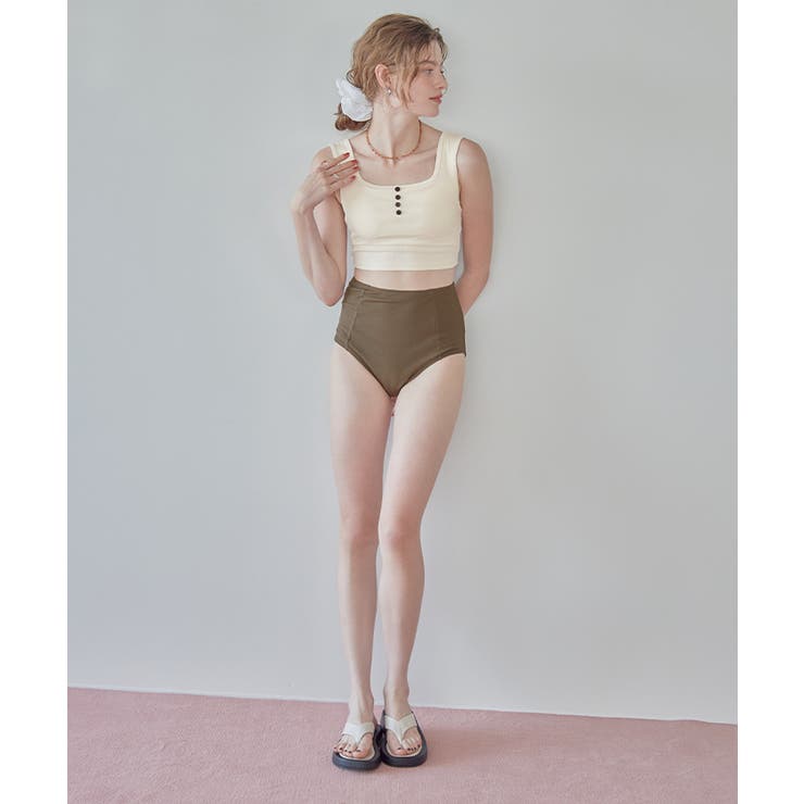 フロントボタンデザインハイウエストビキニ/水着【SEADRESS シードレス】 | titivate | 詳細画像8 