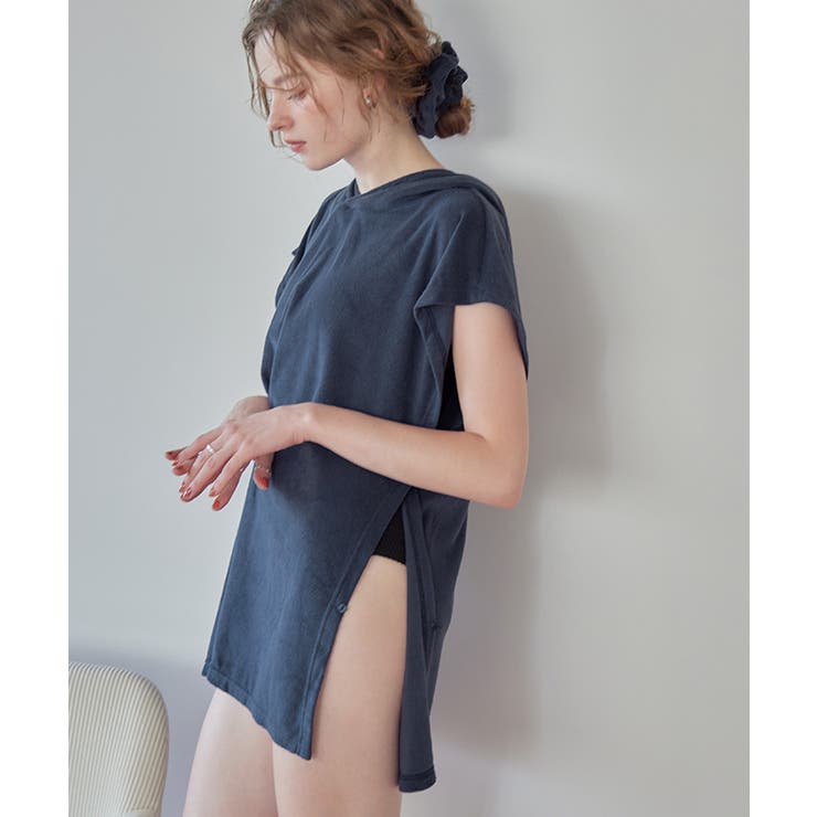 シュシュ付パイル地ポンチョ【SEADRESS シードレス】 | titivate | 詳細画像22 