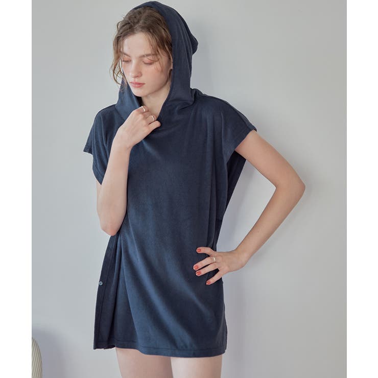 シュシュ付パイル地ポンチョ【SEADRESS シードレス】 | titivate | 詳細画像25 