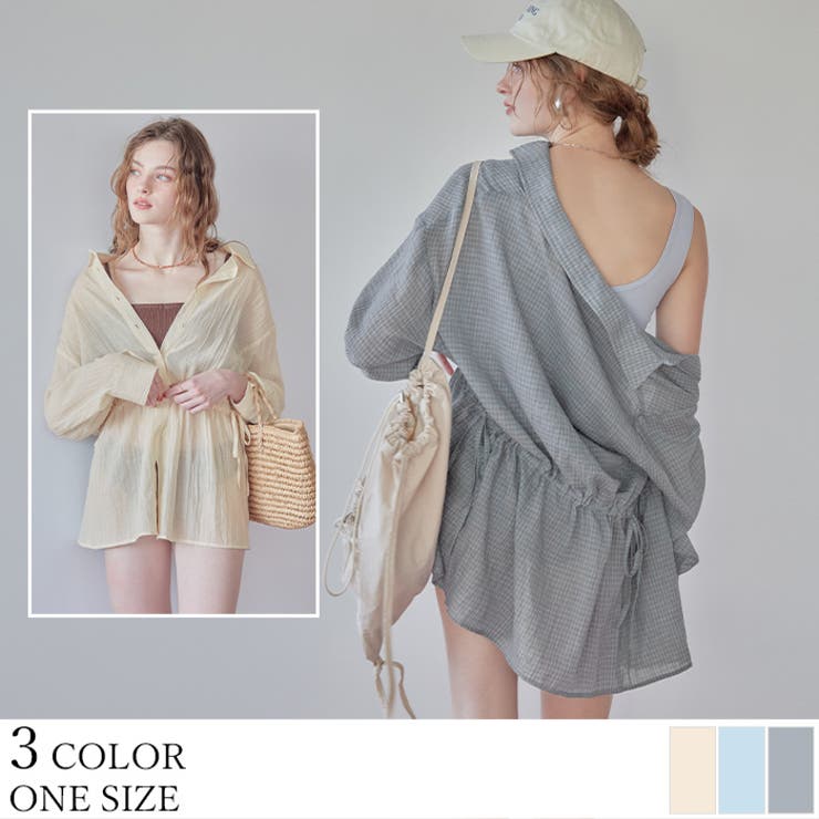 ウエストドロストシャツ/ラッシュガード【SEADRESS シードレス】 | titivate | 詳細画像1 