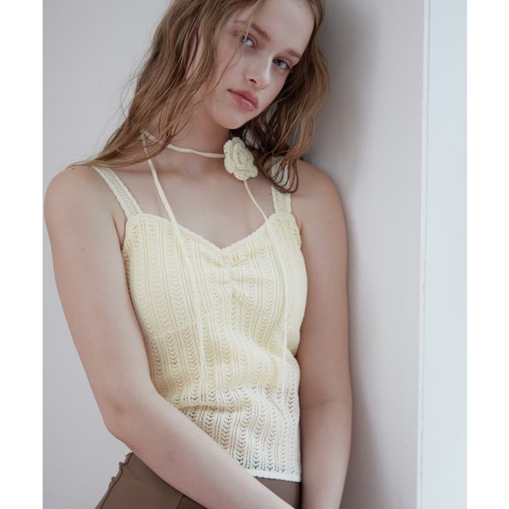 バラコサージュ付ニットビキニ/水着【SEADRESS シードレス】 | titivate | 詳細画像22 