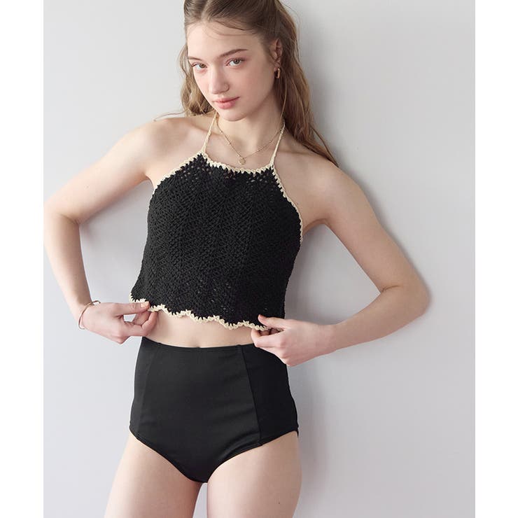 3点セット クロシェホルターネックトップス×ビキニ 水着【SEADRESS | titivate | 詳細画像23 