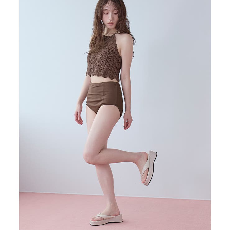 3点セット クロシェホルターネックトップス×ビキニ 水着【SEADRESS | titivate | 詳細画像25 