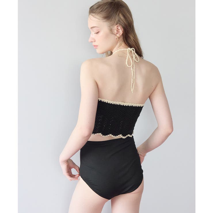 3点セット クロシェホルターネックトップス×ビキニ 水着【SEADRESS | titivate | 詳細画像6 