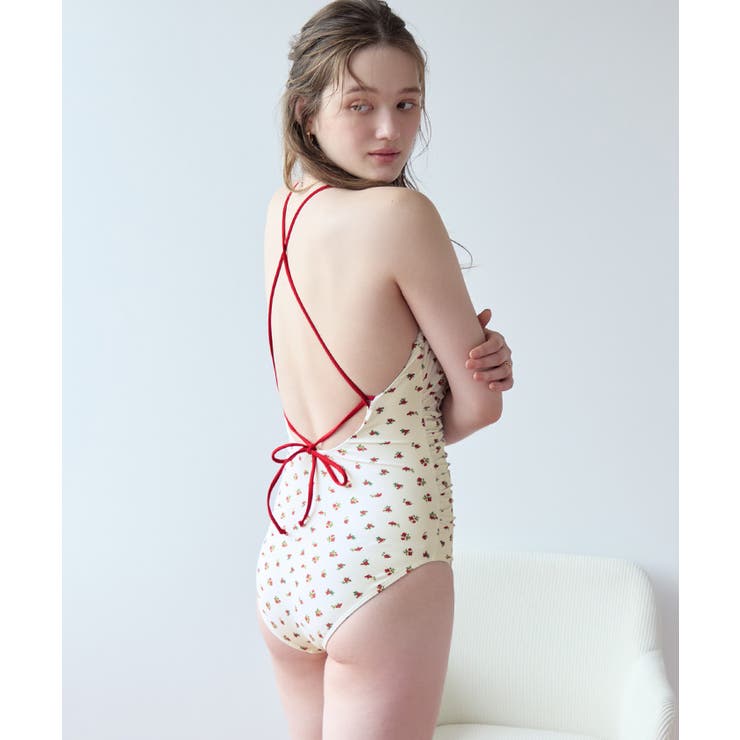 サイドギャザーバッククロスデザインワンピース 水着【SEADRESS シードレス… | titivate | 詳細画像31 