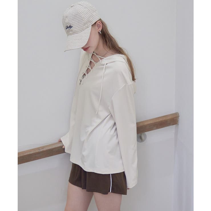 2点セット レースアップフーディーラッシュガード×ショートパンツ【SEADRES… | titivate | 詳細画像24 