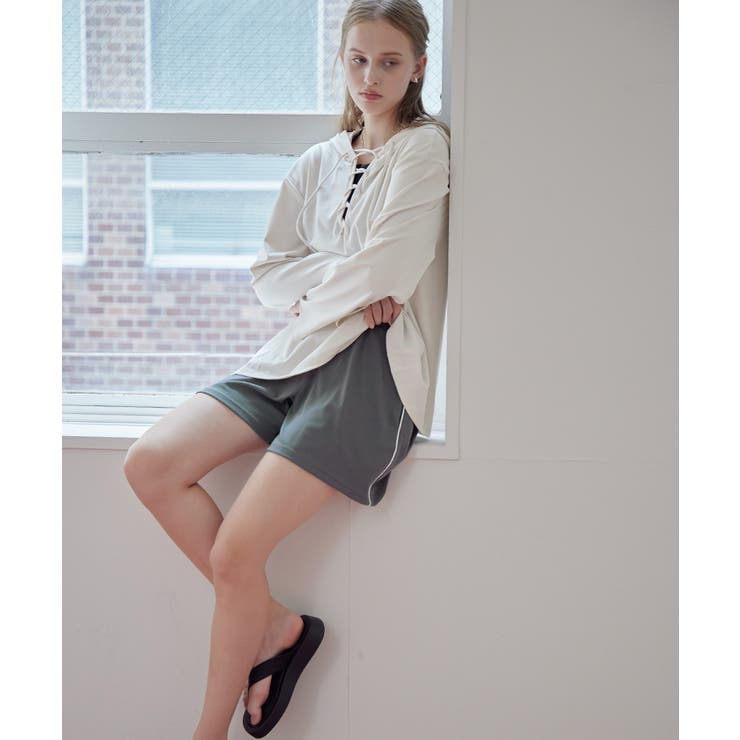 2点セット レースアップフーディーラッシュガード×ショートパンツ【SEADRES… | titivate | 詳細画像28 