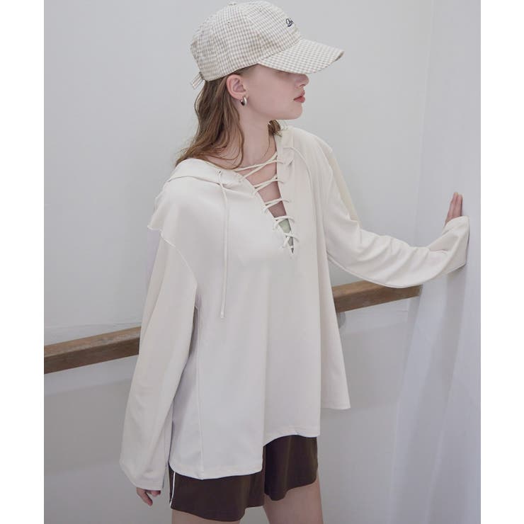 2点セット レースアップフーディーラッシュガード×ショートパンツ【SEADRES… | titivate | 詳細画像4 