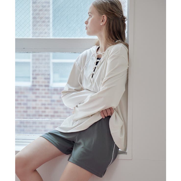 2点セット レースアップフーディーラッシュガード×ショートパンツ【SEADRES… | titivate | 詳細画像6 