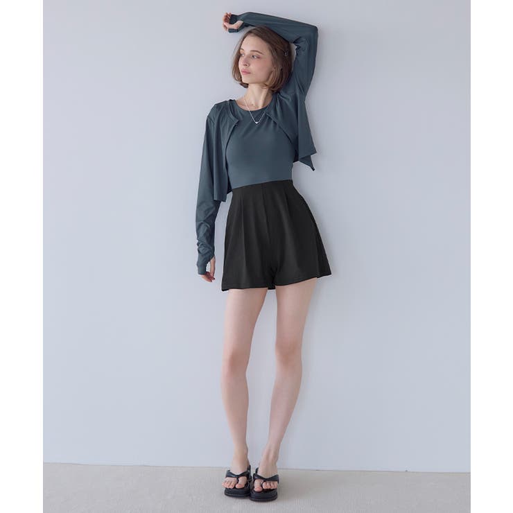 3点セット 前開きトップス付オールインワン ラッシュガード【SEADRESS | titivate | 詳細画像2 