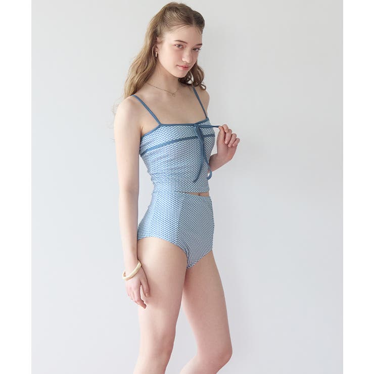 リボンデザインチェックジャガードビキニ/水着【SEADRESS シードレス】 | titivate | 詳細画像27 