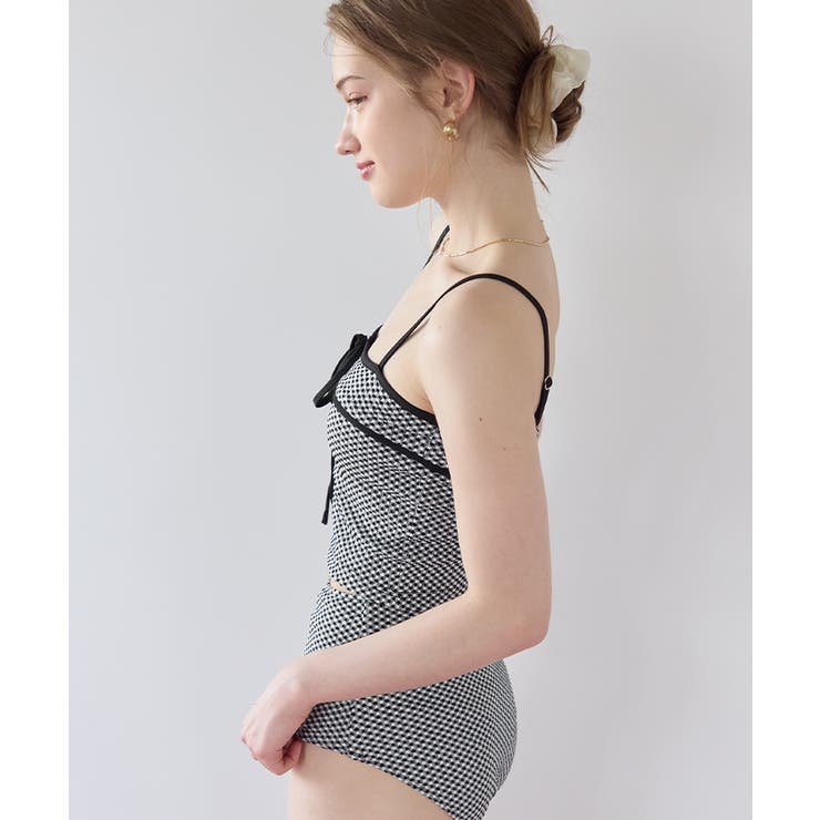 リボンデザインチェックジャガードビキニ/水着【SEADRESS シードレス】 | titivate | 詳細画像6 