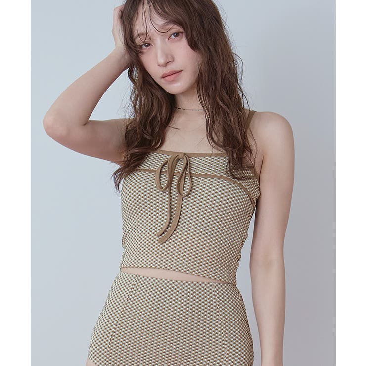 リボンデザインチェックジャガードビキニ/水着【SEADRESS シードレス】 | titivate | 詳細画像11 