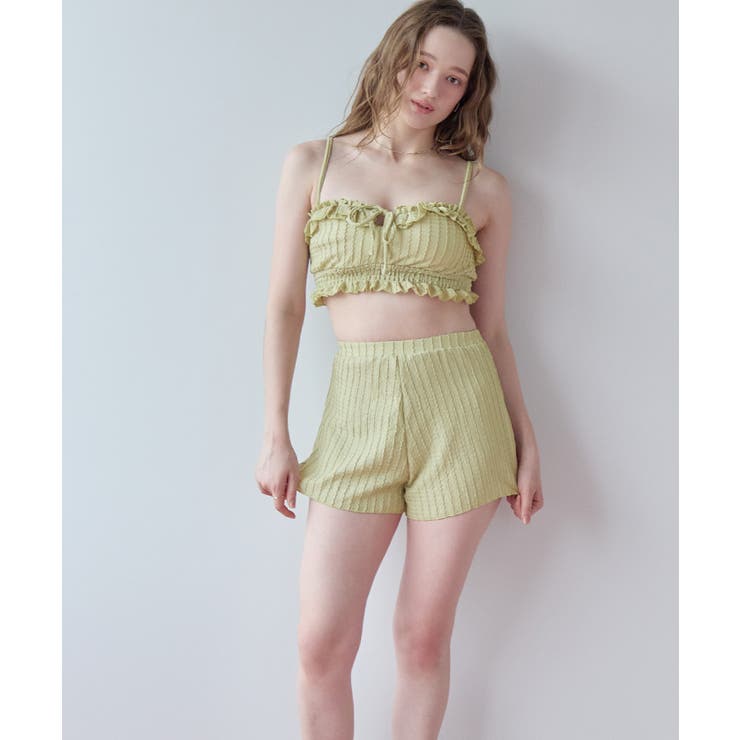 3点セット フリルデザインジャガードビキニ×ショートパンツ 水着【SEADRES… | titivate | 詳細画像26 