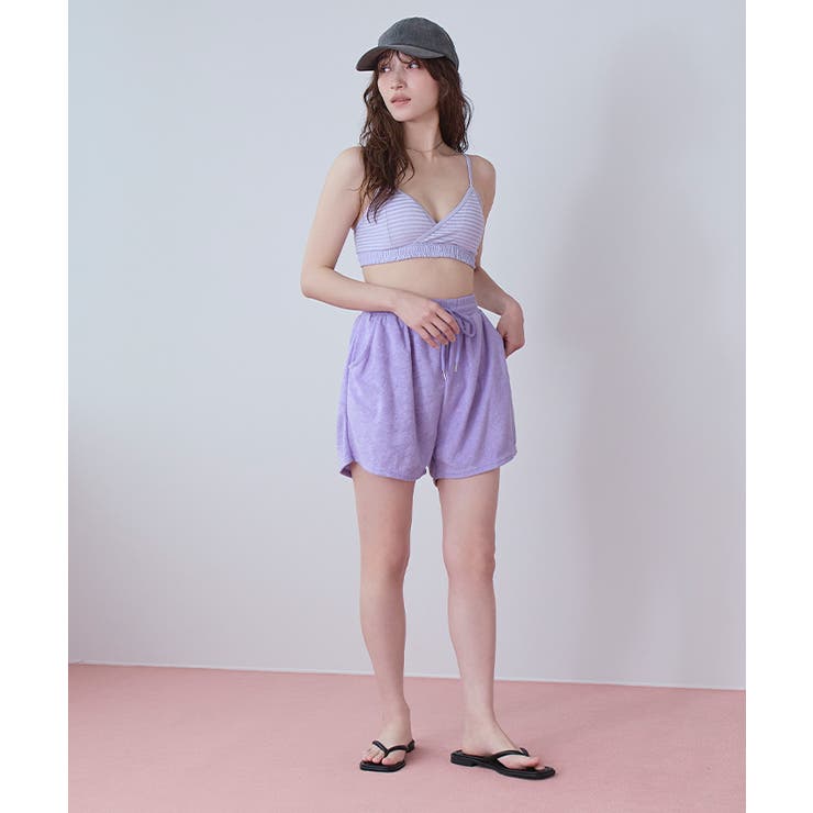 パイル地ボーダースポーティービキニ/水着【SEADRESS シードレス】 | titivate | 詳細画像29 