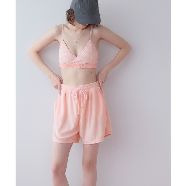 パイル地ボーダースポーティービキニ/水着【SEADRESS シードレス】 | titivate | 詳細画像3 