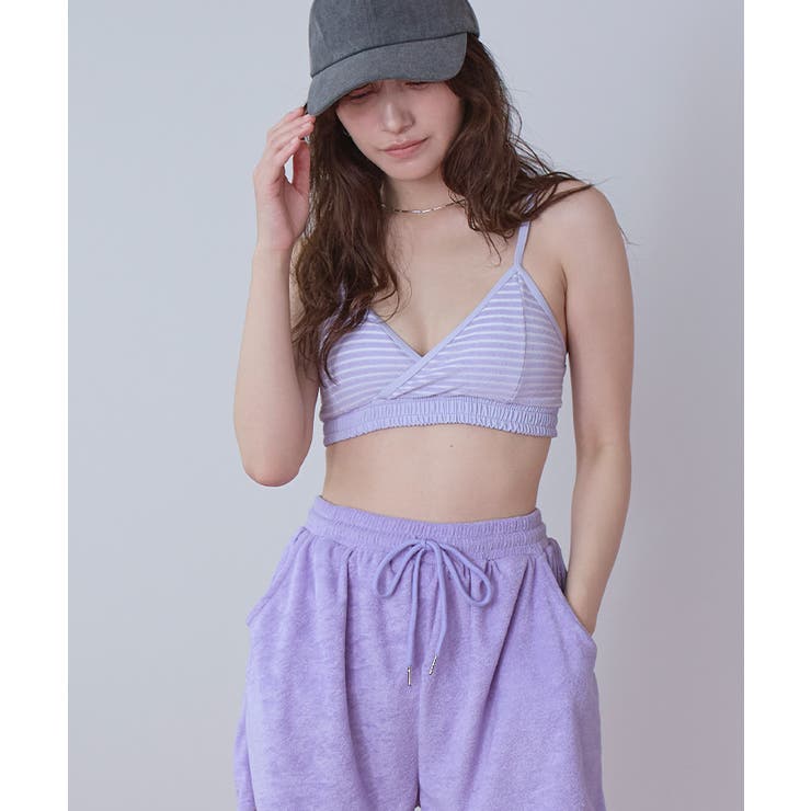 パイル地ボーダースポーティービキニ/水着【SEADRESS シードレス】 | titivate | 詳細画像12 