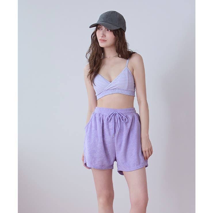 パイル地ボーダースポーティービキニ/水着【SEADRESS シードレス】 | titivate | 詳細画像14 