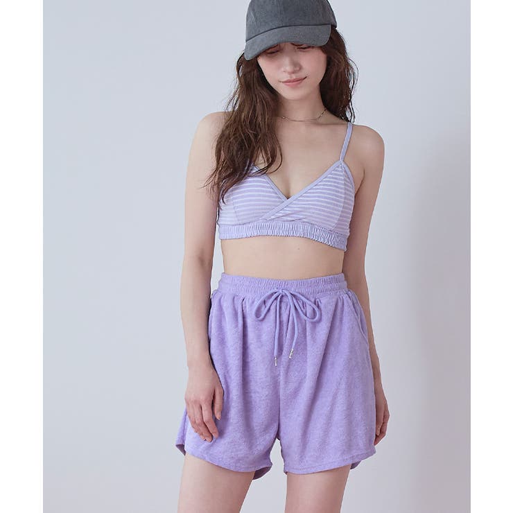 パイル地ボーダースポーティービキニ/水着【SEADRESS シードレス】 | titivate | 詳細画像16 