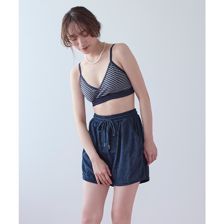 パイル地ボーダースポーティービキニ/水着【SEADRESS シードレス】 | titivate | 詳細画像17 