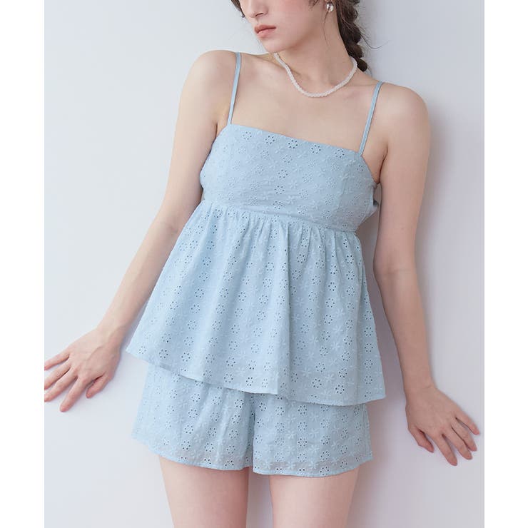 3点セット フラワーレースペプラムビキニ×ショートパンツ 水着【SEADRESS | titivate | 詳細画像23 