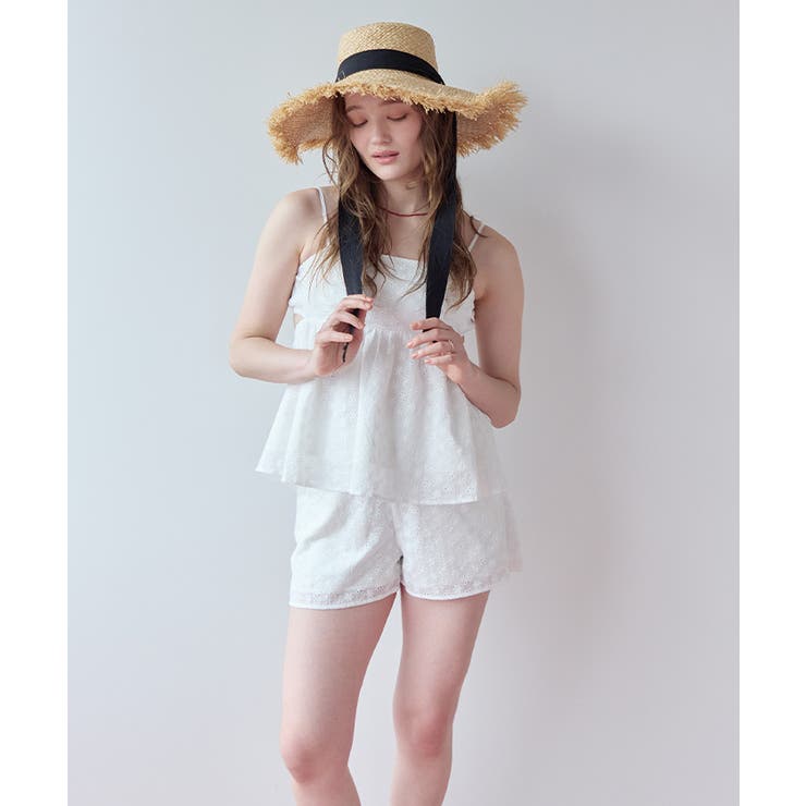 3点セット フラワーレースペプラムビキニ×ショートパンツ 水着【SEADRESS | titivate | 詳細画像25 