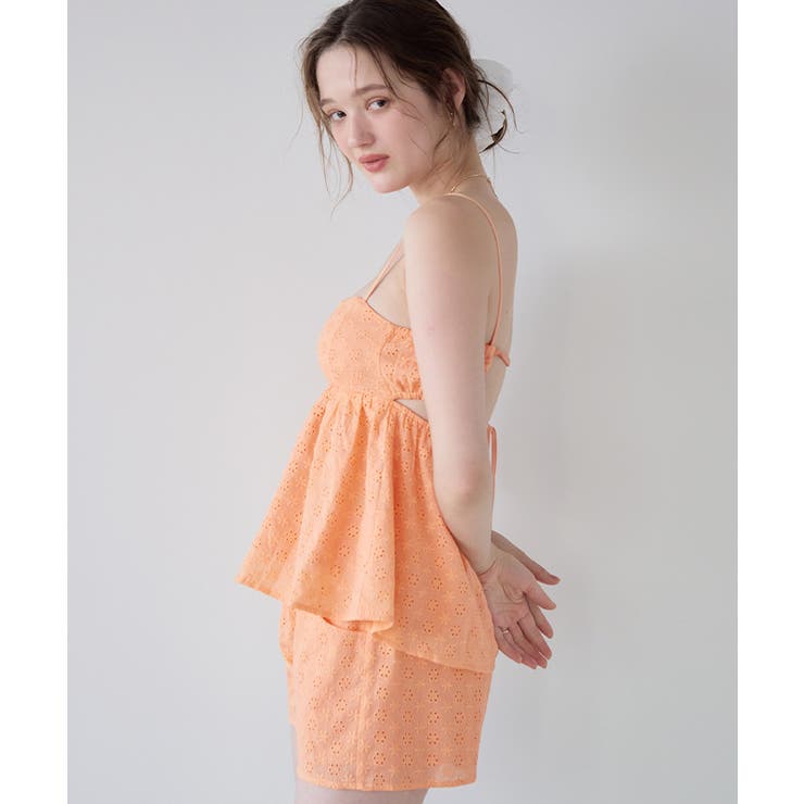 3点セット フラワーレースペプラムビキニ×ショートパンツ 水着【SEADRESS | titivate | 詳細画像11 