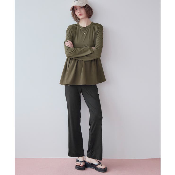 2点セット ペプラムトップス×フレアレギンス ラッシュガード【SEADRESS | titivate | 詳細画像27 