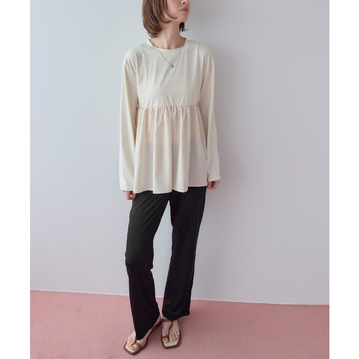 2点セット ペプラムトップス×フレアレギンス ラッシュガード【SEADRESS | titivate | 詳細画像5 