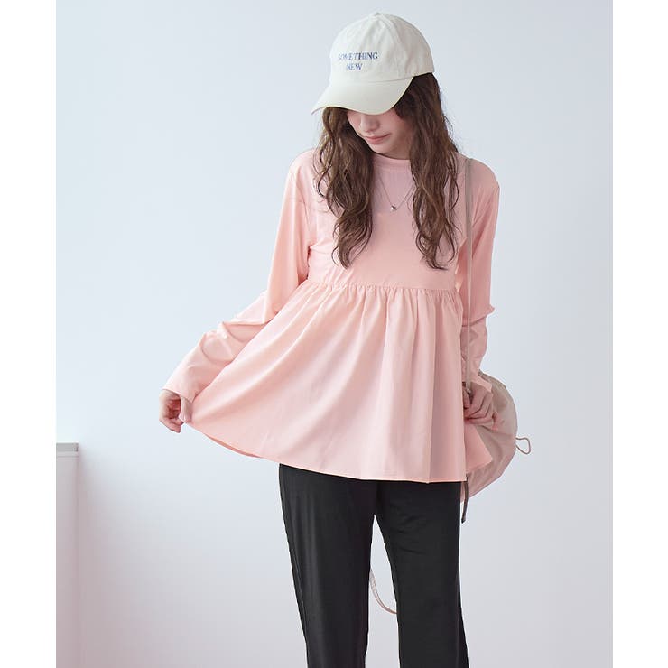 2点セット ペプラムトップス×フレアレギンス ラッシュガード【SEADRESS | titivate | 詳細画像11 