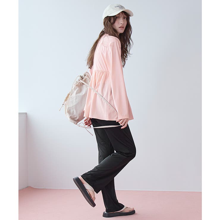 2点セット ペプラムトップス×フレアレギンス ラッシュガード【SEADRESS | titivate | 詳細画像14 