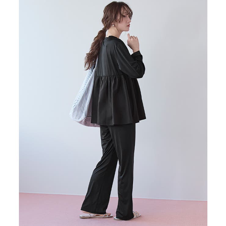 2点セット ペプラムトップス×フレアレギンス ラッシュガード【SEADRESS | titivate | 詳細画像18 