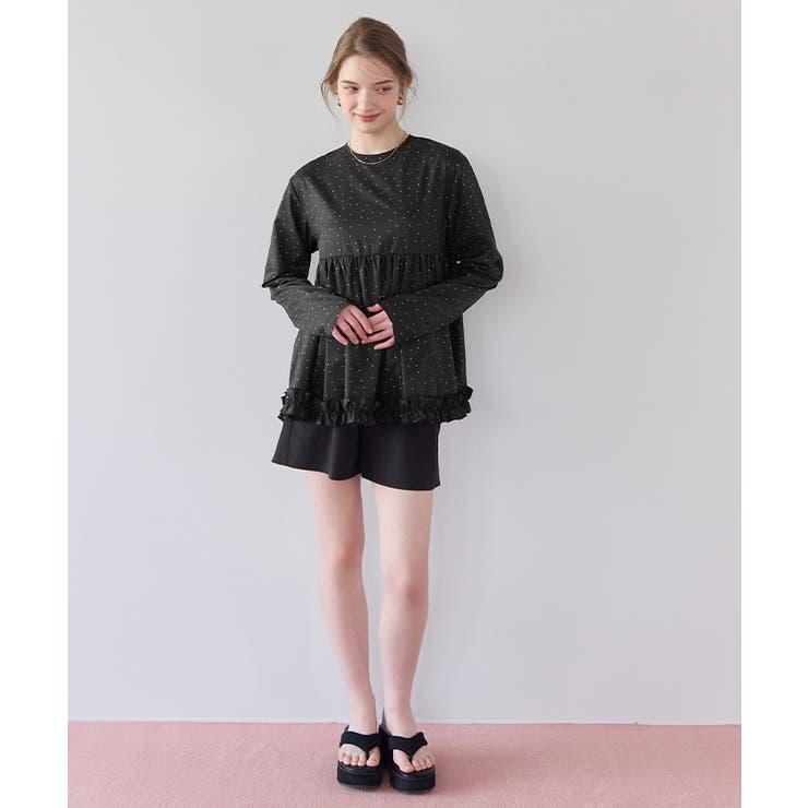 ペプラムフリルトップス×ショートパンツセット ラッシュガード【SEADRESS … | titivate | 詳細画像27 