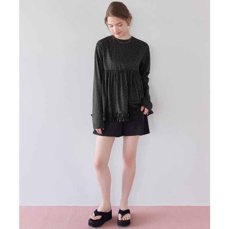 ペプラムフリルトップス×ショートパンツセット ラッシュガード【SEADRESS … | titivate | 詳細画像7 