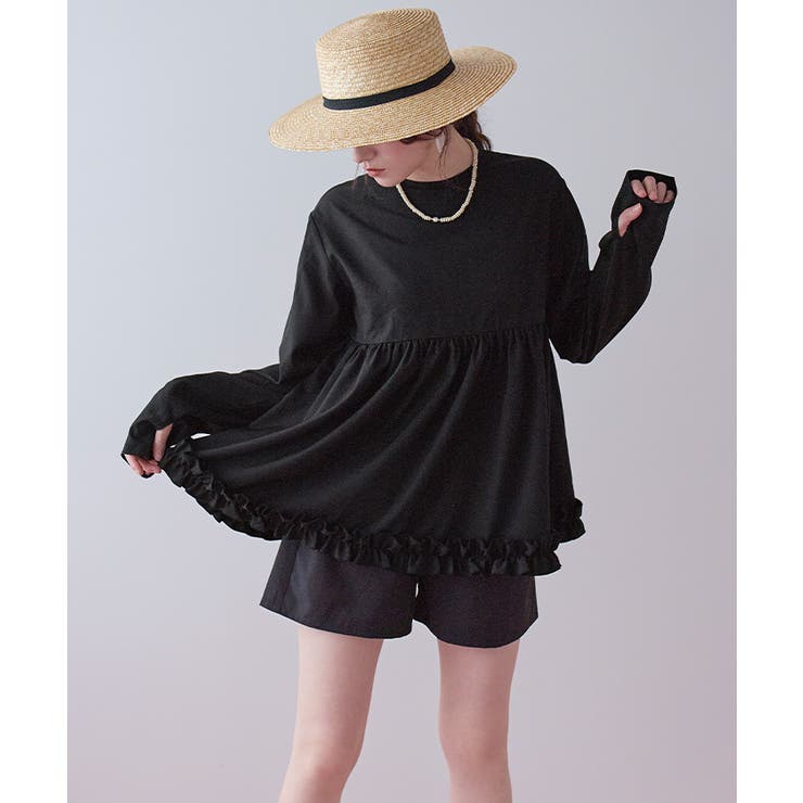 ペプラムフリルトップス×ショートパンツセット ラッシュガード【SEADRESS … | titivate | 詳細画像16 