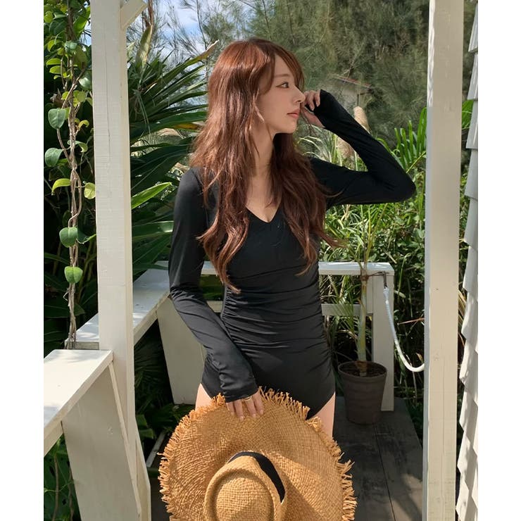 バックオープンリボン長袖ワンピース/水着【SEADRESS シードレス】 | titivate | 詳細画像26 