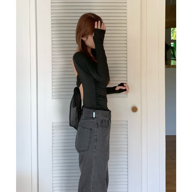 バックオープンリボン長袖ワンピース/水着【SEADRESS シードレス】 | titivate | 詳細画像6 