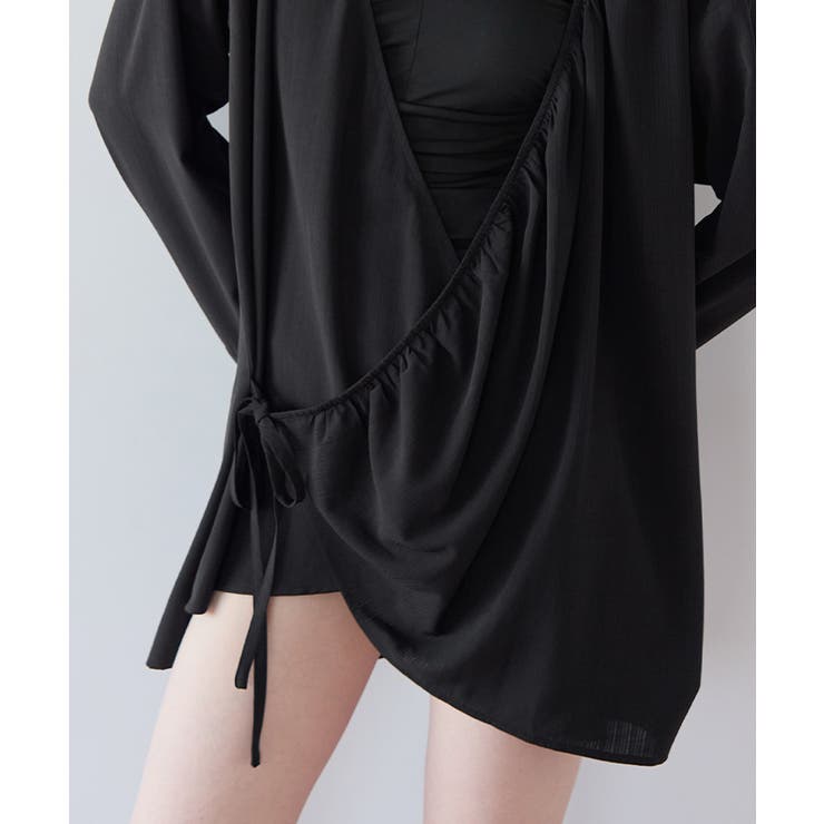 カシュクールギャザーオーバーサイズシャツ ラッシュガード【SEADRESS シー… | titivate | 詳細画像22 