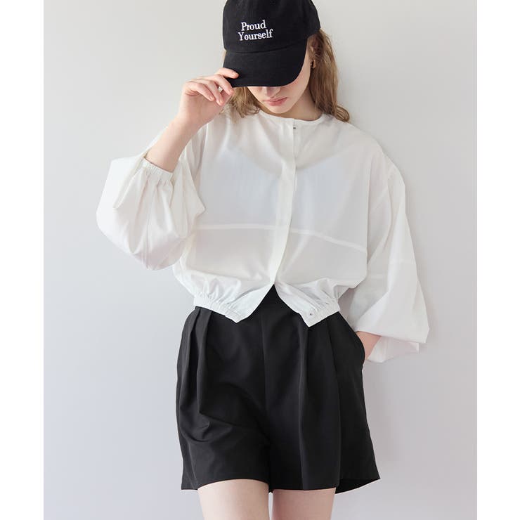 2点セット ノーカラーボリュームブルゾンラッシュガード×ショートパンツ【SEAD… | titivate | 詳細画像2 