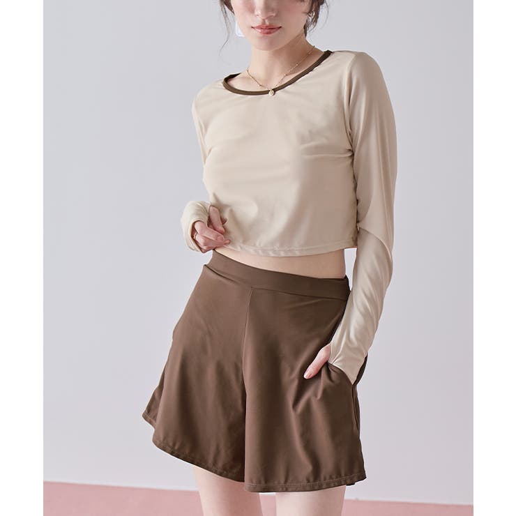 3点セット パイピング長袖ビキニ×ショートパンツ 水着【SEADRESS | titivate | 詳細画像24 