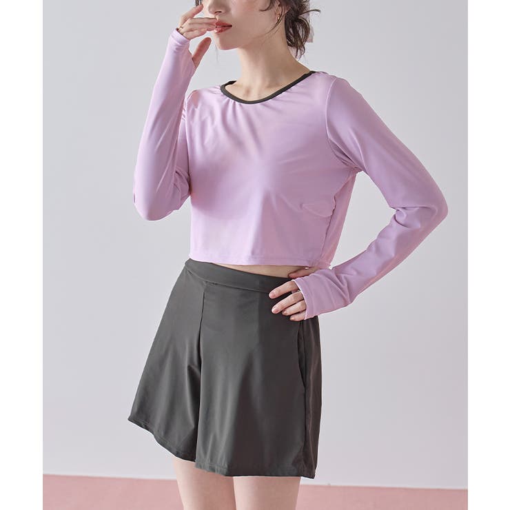 3点セット パイピング長袖ビキニ×ショートパンツ 水着【SEADRESS | titivate | 詳細画像25 