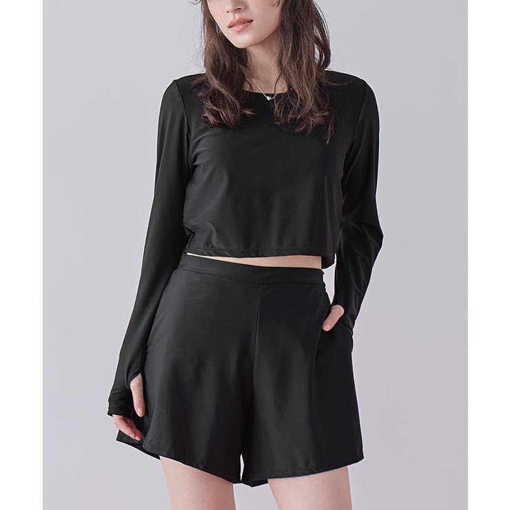 3点セット パイピング長袖ビキニ×ショートパンツ 水着【SEADRESS | titivate | 詳細画像27 