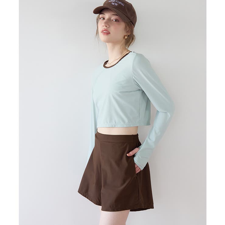 3点セット パイピング長袖ビキニ×ショートパンツ 水着【SEADRESS | titivate | 詳細画像31 